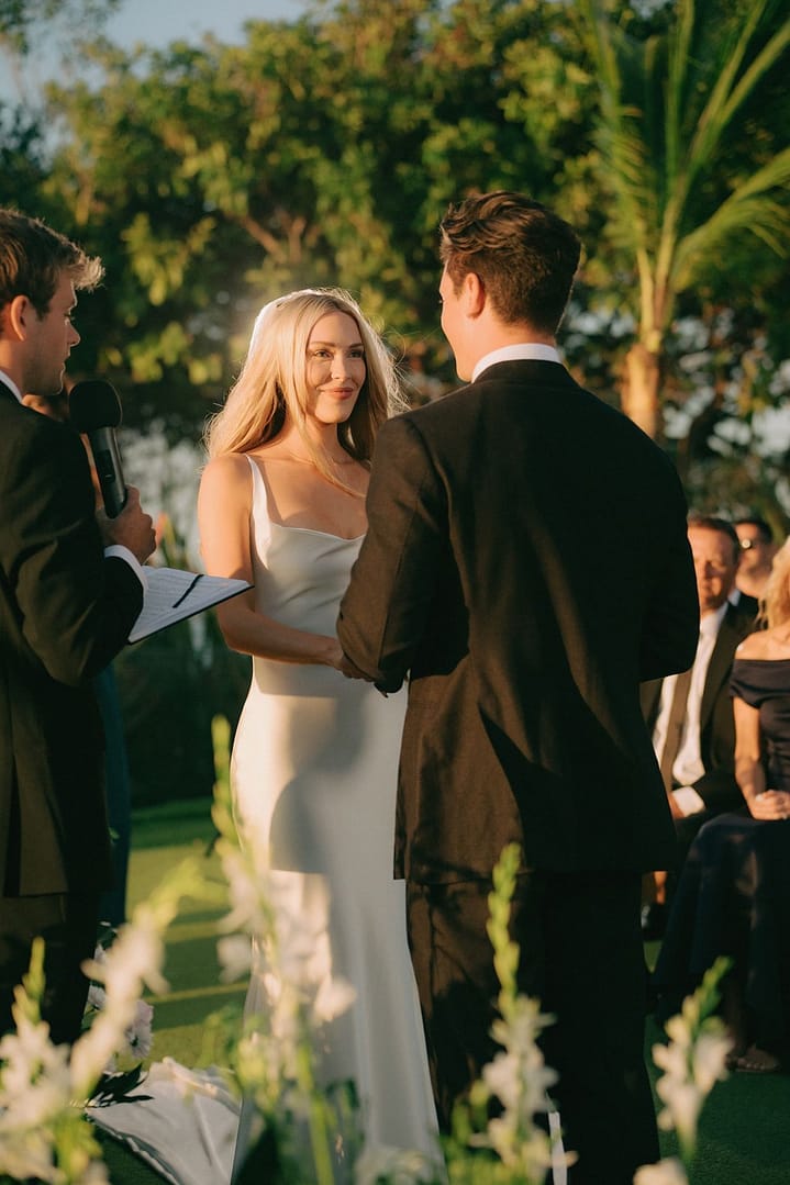 Cassie Randolph and Brighton Reinhardt exchange vows at The Point, Tamarindo, Costa Rica