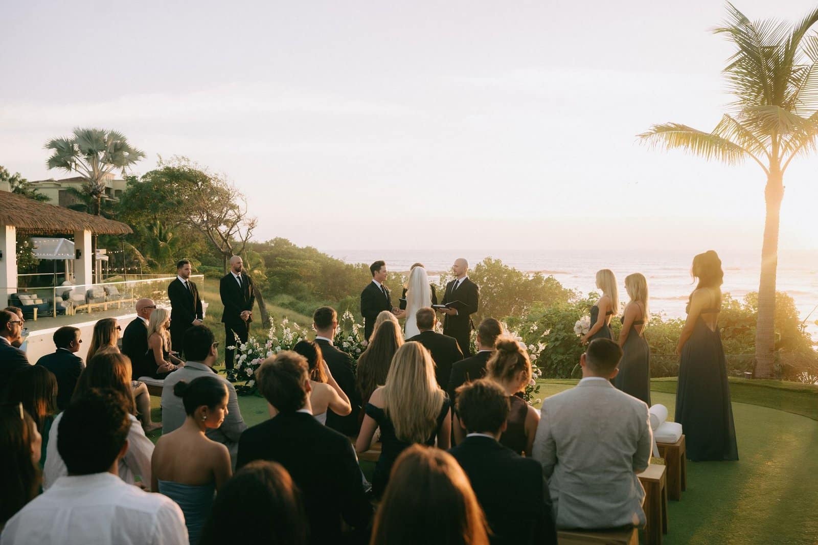 Oceanview wedding ceremony at The Point, Tamarindo, Costa Rica