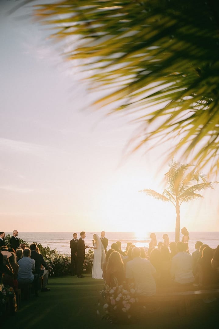Cassie Randolph and Brighton Reinhardt during their Tamarindo wedding ceremony