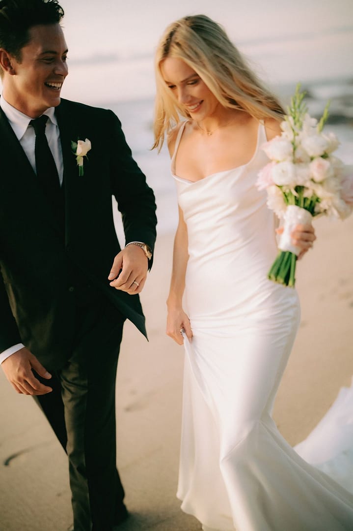 Cassie Randolph and Brighton Reinhardt celebrate at The Point, Tamarindo, Costa Rica