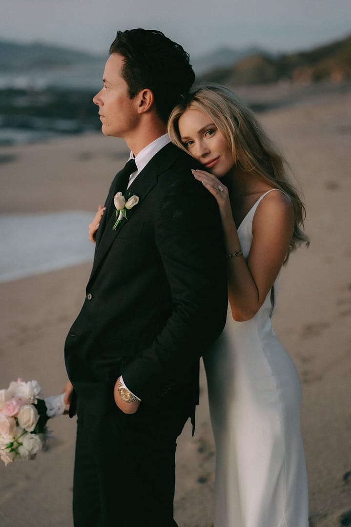 Cassie Randolph in her Pronovias gown at The Point, Tamarindo, Costa Rica