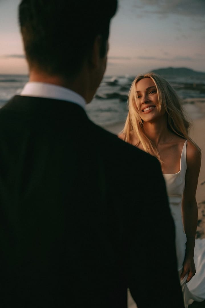 Bride and groom portraits at The Point luxury villa, Tamarindo, Costa Rica