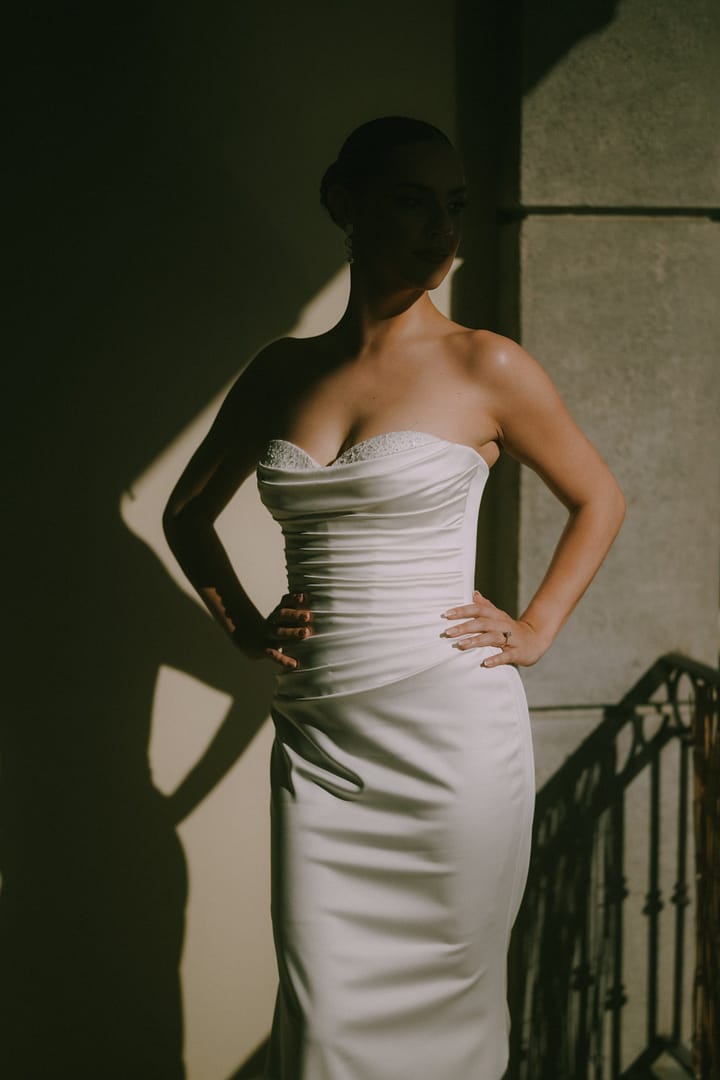 Bridal portrait at Entre Palmas wedding venue San Jose